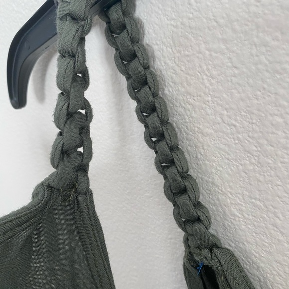 New Ella moss braided green empire dress size Med. - Picture 5 of 12